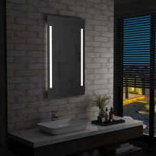 Зеркало с часами с LED подсветкой Далия 